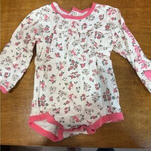 Carhartt Floral Baby Onesie with Pink Trim